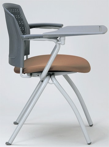 ミーティングチェア オカムラ グラータ テーブル付き ブラックシェル