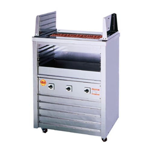 電気グリラー 床置型 幅720×奥行550×高さ1000mm グリル 焼き物器 3H-210