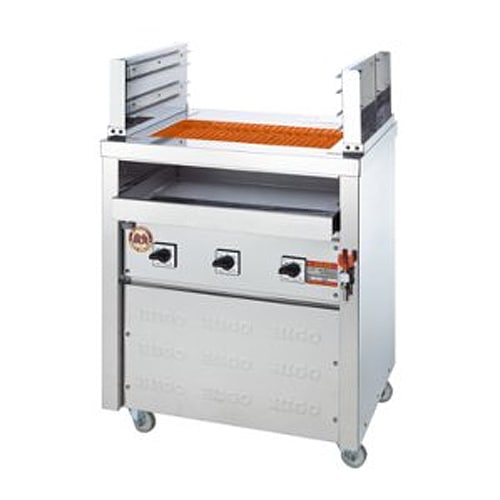電気グリラー 床置型 幅720×奥行550×高さ1000mm グリル 焼き物器 3H 