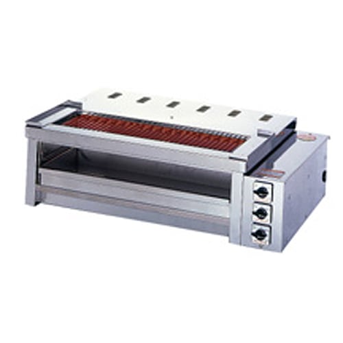 電気グリラー 卓上型 幅1200×奥行550×高さ380mm グリル 焼き物器 3P
