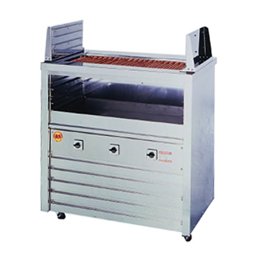 電気グリラー 床置型 幅720×奥行550×高さ1000mm グリル 焼き物器 3H