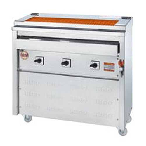 電気グリラー 回転式 幅880×奥行570×高さ950mm グリル 串焼きグリラー
