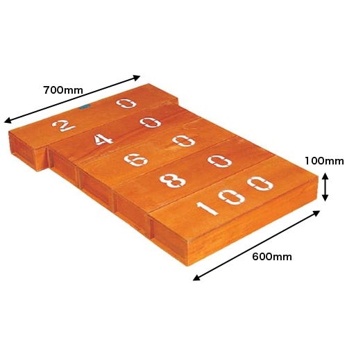 距離調節器 跳び箱用 5箱型 踏切板 ロイター板 S-4191（商品番号：ls-s