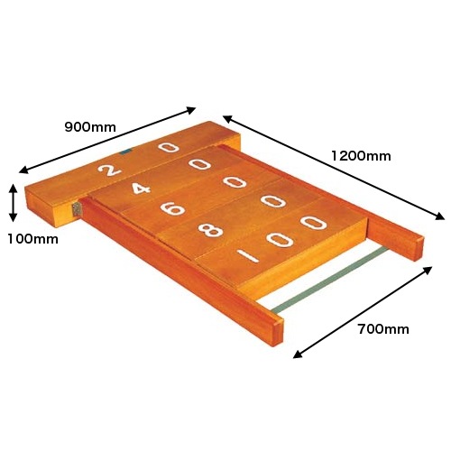 距離調節器 跳び箱用 5箱型 枠付 踏切板 S-4192（商品番号：ls-s-5208