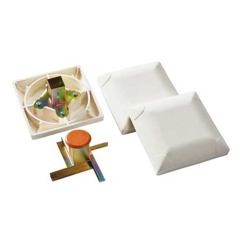 塁ベース 固定式 キングベース ゴム蓋 上下金具付き 3セット1組 天然