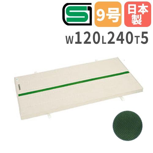 体操マット 滑り止め付 ノンスリップ ライン入り 運動マット S-9636