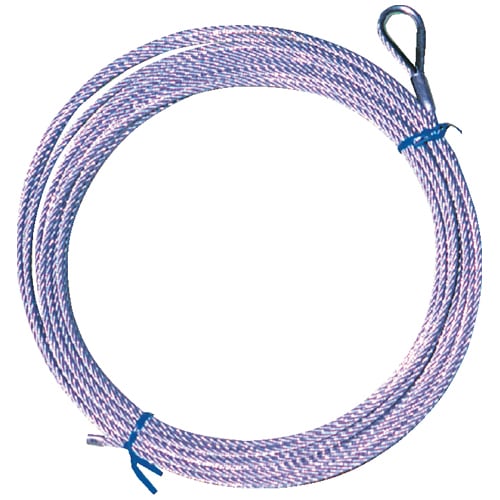 ワイヤーロープ スチール製 硬式テニス 太さ6mm 長さ15m S-2361（商品