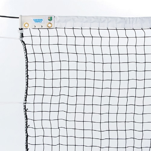 テニス 試合用ネット ソフトテニスネット 黒 ポリエチレン 440T/18本 無結節 スチール