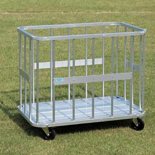 ボールカゴ ボールかご ボール収納 蓋つき スチール製 キャスター付き