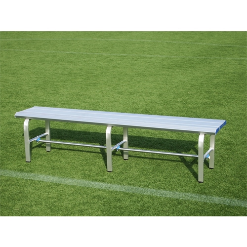 アルミベンチ AFB-1S 弘益 バネ脚アルミベンチ 背無し 折り畳み アルミ製の通販