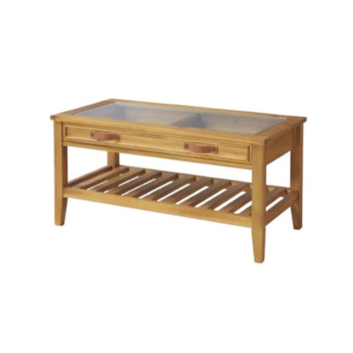 コレクションテーブル 木製テーブル 収納付きテーブル 天然木 センター