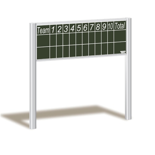 【特別価格】得点板（ステンレス） 大型得点板 スコアボード 幅159×奥行41×高さ161cm 移動式 S-8195（商品