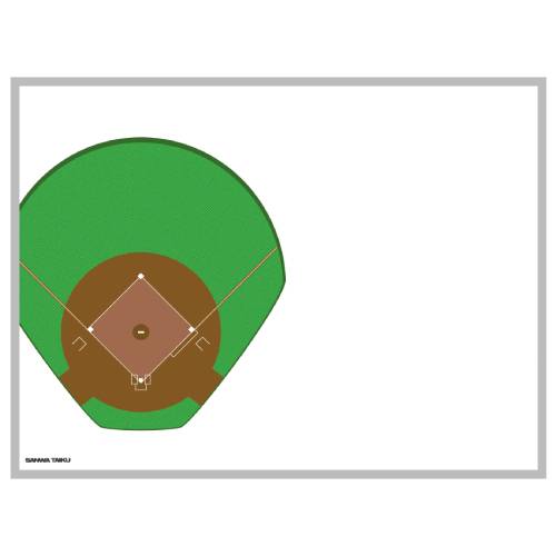作戦盤 野球 ベースボール 作戦ボード カラーコート図付ホワイトボード