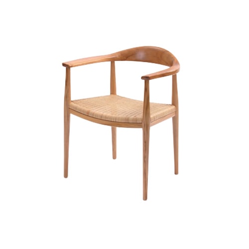 ダイニングチェア 肘付き ラタン シンプル C300WX7