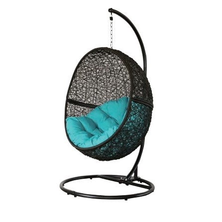 ハンギングチェア 1人掛け カフェ風 自然素材 クッション ガーデン