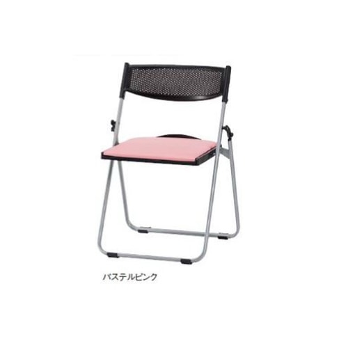 パイプ椅子 アルミ脚座パッド付タイプ 折り畳みチェア オフィス家具