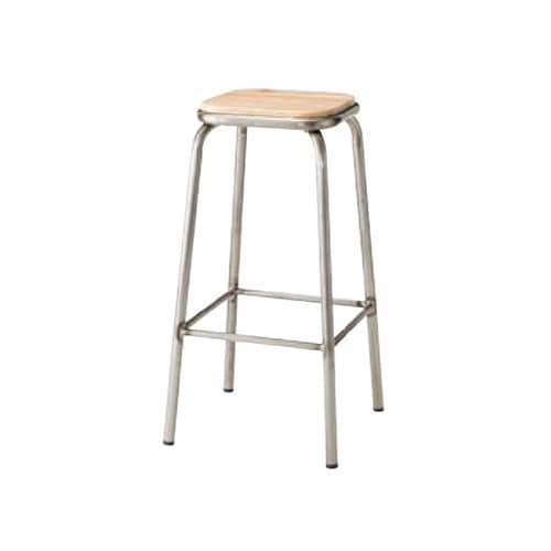 ハイスツール 高さ71cm 角型 スチールフレーム 天然木座面 ハイチェア カウンターチェア おしゃれ 北欧 モダン チェア イス 飲食店 PC-67 通販