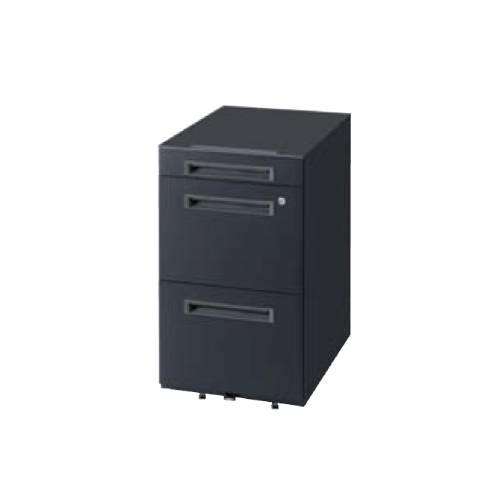 デスクワゴン 役員家具 幅398×奥行582×高さ675mm WGN-683WBB（商品番号