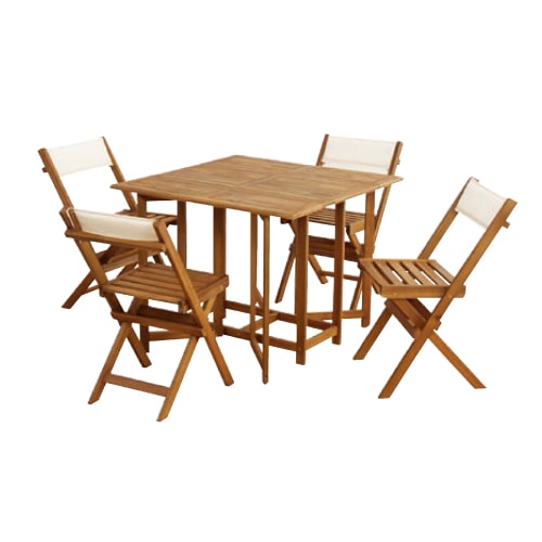 ダイニング 5点セット ダイニングセット ガーデン家具 テーブルチェアセット 折りたたみテーブル 折りたたみチェア おしゃれ クリコ NX-930 通販