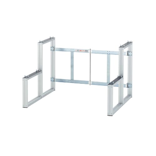 ひな段 2段型枠 奥行400mm 単品ユニット 折りたたみ式 アルミ製 2段型ひな段用 学校行事 設備 備品 イベント 部品 H-2W62 通販