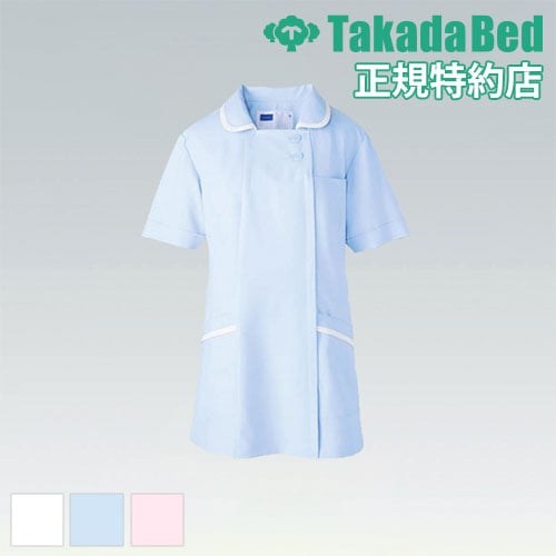 チュニック 制服 作業服 看護師 介護士 診察着 受付 業務用 半袖