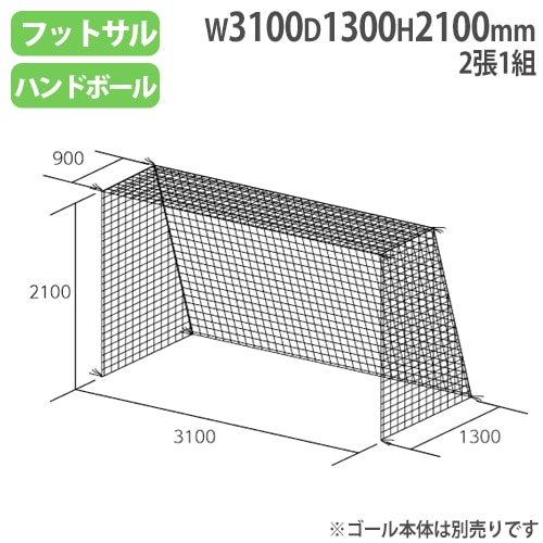 ハンドゴールネット 四角目 2張1組 10cm角 ネット B6028（商品番号：tl