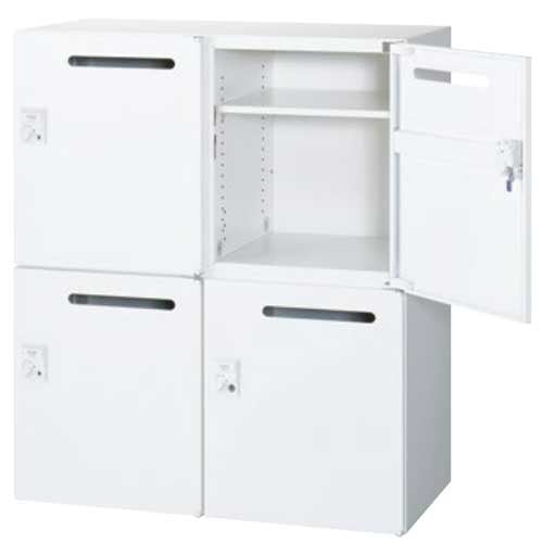 メールボックス 4人用 IC錠 鍵付き QUWALL RW45-N410P-CR