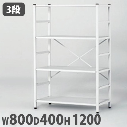 ラック 幅800×奥行400×高さ1200mm 軽量ラック オープンラック 収納ラック RAT-1200