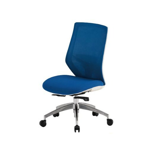 オフィスチェア/デスクチェア 〔メッシュ張り ブルー〕 幅495×奥行580×高さ915〜995mm キャスター付 組立品(肘別売) CK02〔代引不可〕 FRENZ 事務イス(オフィスチェア⁄OAチェア) ブルー メッシュ張り仕様 CF