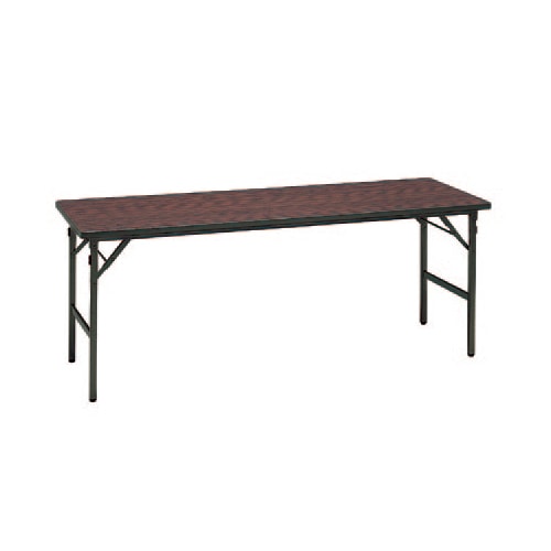 折りたたみ会議テーブル 長机 幅1800×奥行450mm ソフトエッジ 棚なし YST-156N