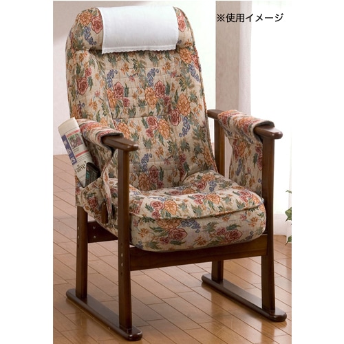 花柄リクライニング座椅子　1個（その②） 軒先渡し】ヤマソロ リクライニング式TV座椅子 フラワー 花柄 1台