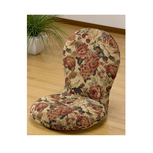 座椅子 リクライニング座椅子 花柄 SPSH-010（商品番号：19-spsh-010