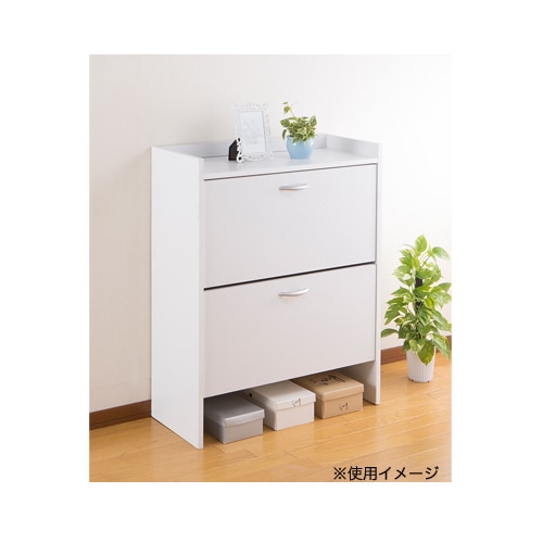 flarinco★送料込み★木製3段シューズボックス シューズボックス 3段 シューズラック 幅75×奥行30×高さ133.3cm 36足