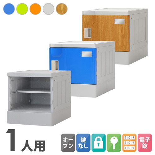 プラスチックロッカー 1人用 ロッカー 1列1段 Mサイズ A-390E-11