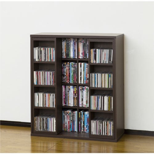 組立家具の日CP】本棚 書棚 CD収納 DVD収納 コミック 漫画 本 スライド