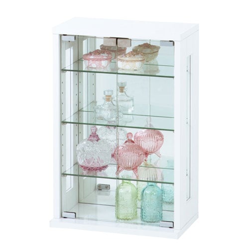 コレクションケース 小物収納 スタイリッシュ ガラス コンパクト