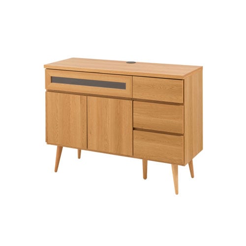 キッチンカウンター 木製ラック 幅110cm 家電収納タイプ no-0160-0162