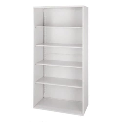 オープン書庫 5段 キャビネット 幅900×奥行450×高さ1800mm スチール SSN45-18K-W