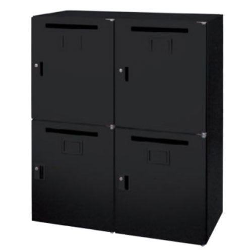 両開き書庫 ライオン事務器 レオ 2段 幅900×奥行450×高さ810mm LEWB