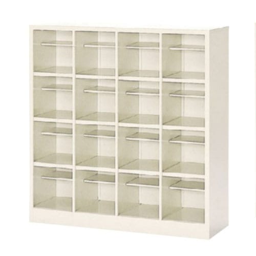 シューズボックス 16人用 4列4段 下駄箱 幅999×奥行330×高差1055mm 中