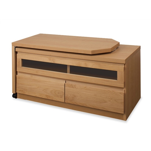 TVボード 回転盤付 可動式 木製ラック 収納ラック TE-0007-0008（商品