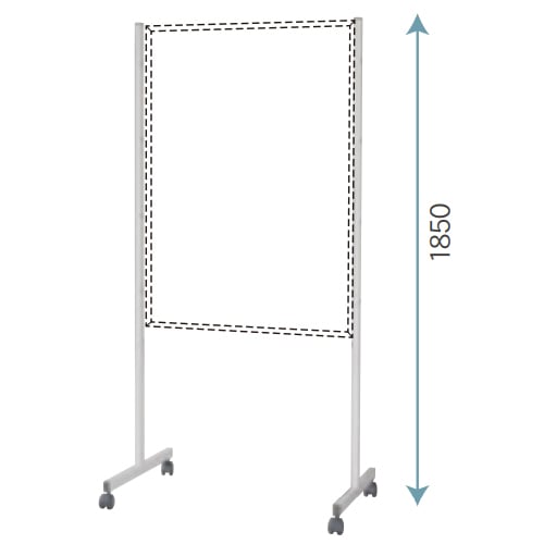 スチール製固定脚 自立脚 高さ1850mm 壁掛けホワイトボード用 PT185C
