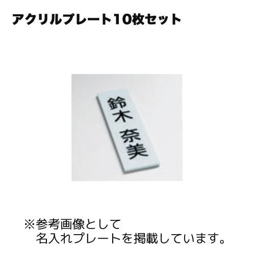 アクリルプレート 無地 10枚セット 表示板用プレート 40×100mm QA
