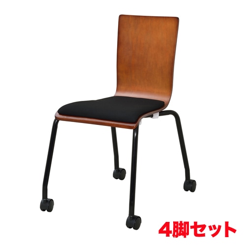 ダイニングチェア レザー 4脚セット シンプル TDC-97619S（商品番号