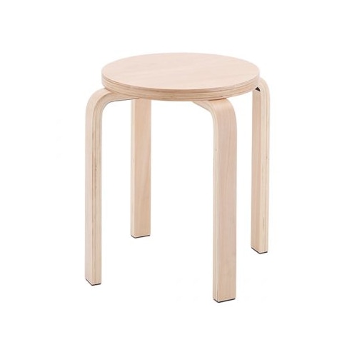 丸椅子 4脚セット 木製スツール 幅420×奥行420×高さ440mm Z-SHSC-1