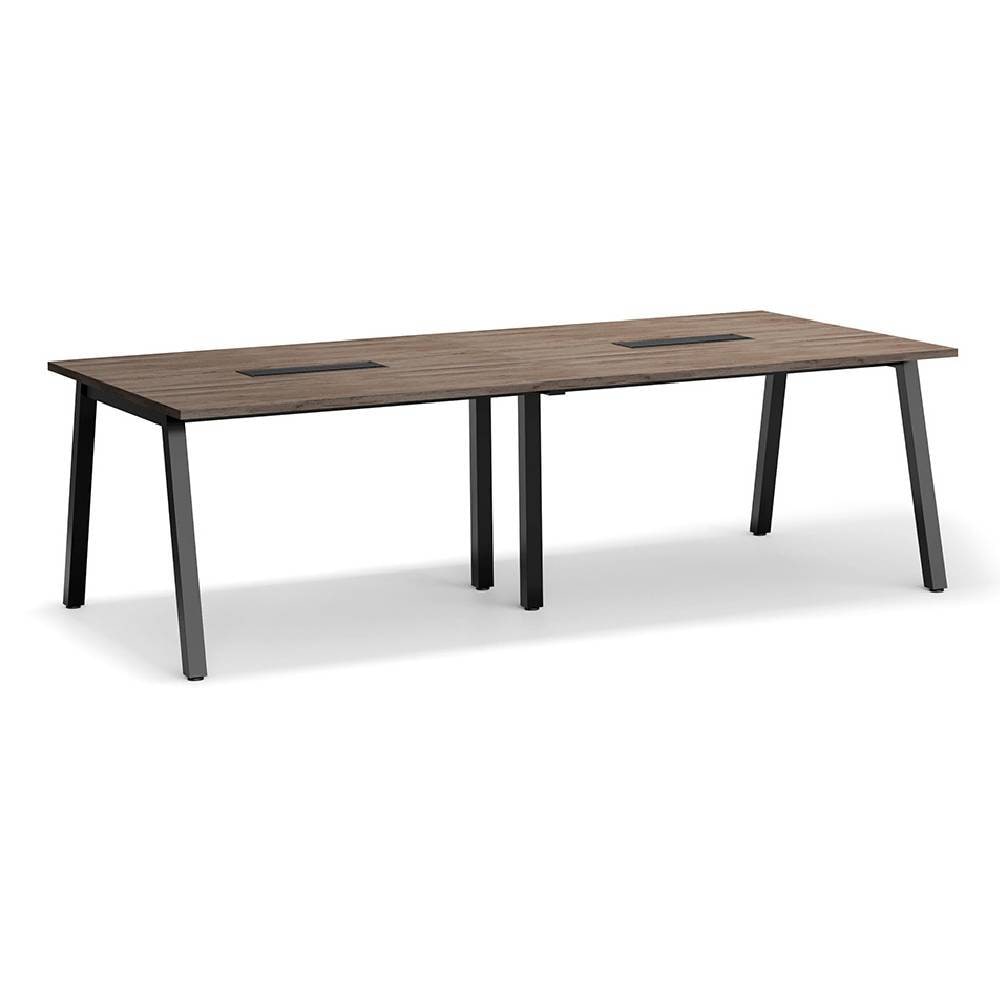 会議テーブル 幅2400×奥行900×高さ720mm 角型 抗菌天板 ミーティング