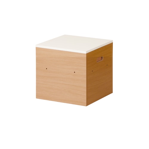 収納ボックス 木箱 天板 2点セット テーブル 幅450×奥行450mm KUMI