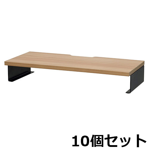 机上台 10台セット 机上ラック デスク上置棚 幅600×奥行250×高さ100mm