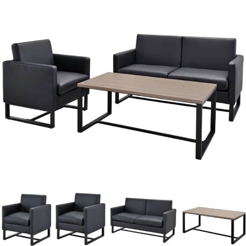 応接セット 5点 4人用 応接会議セット GZPLT-1690DBS（商品番号：68