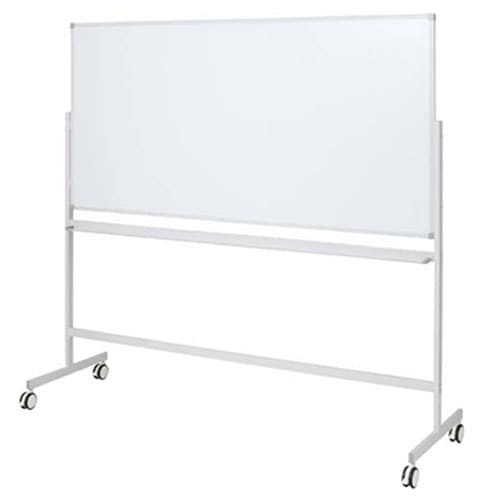 ホワイトボード 脚付き 1200×1200mm 片面 無地 スチール 縦型